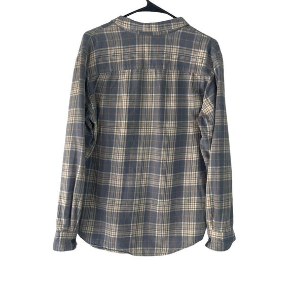 Pacsun Men's Size‎ Medium Blue Plaid Classic Long Sleeve Flannel Button Up Shirt - Picture 6 of 9